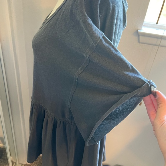 We The Free Charcoal Blouse - Picture 3 of 6